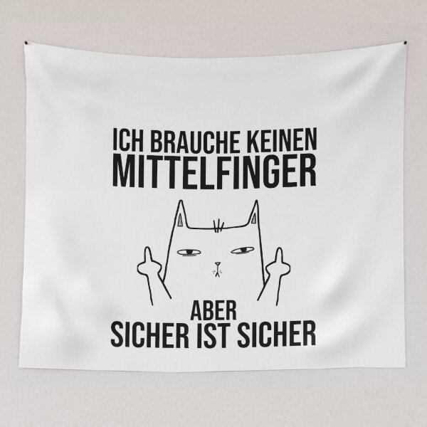 Artikelvorschau, Ich Brauche Keinen Mittelfinger Sicher Ist Sicher entworfen und verkauft von leofel.