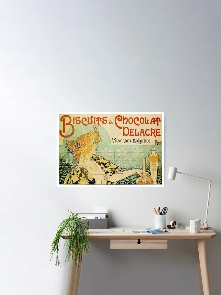 Biscuits & Chocolat Delacre - Vintage French Cookie Poster Poster for Sale  by Paul David Wilson