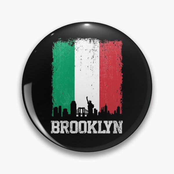 Item preview, Vintage Brooklyn Italian Flag NY Skyline Pride designed and sold by pixeljamz.