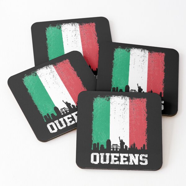 Item preview, Vintage Queens Italian Flag NY Skyline Pride designed and sold by pixeljamz.