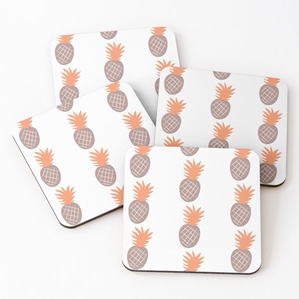 Item preview, Boho Aesthetic Pineapple Sedona, Peach White Background designed and sold by DesignLabMedia.