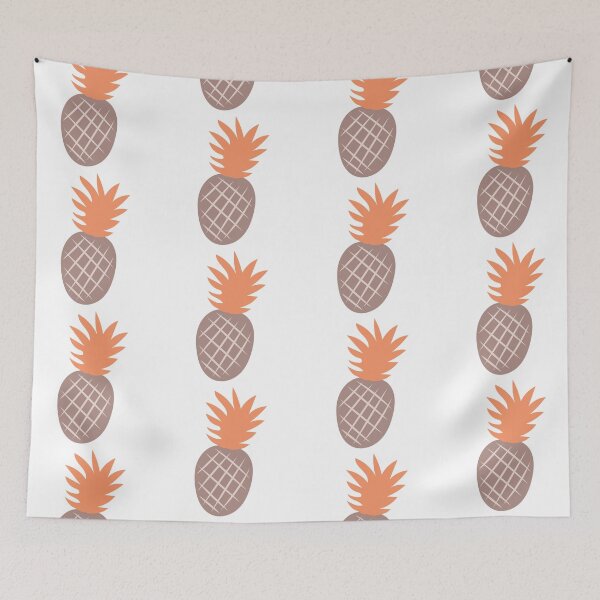 Item preview, Boho Aesthetic Pineapple Sedona, Peach White Background designed and sold by DesignLabMedia.