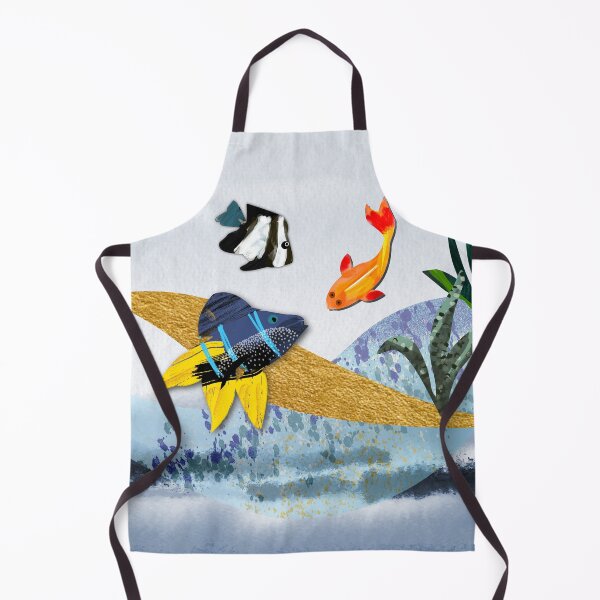 Item preview, Calmante ilustración acuarela de carpa koi y pez bandera - Caroline Laursen Original designed and sold by Caroline Laursen.