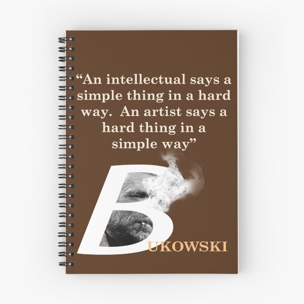 Item preview, Charles Bukowski Quote On Intellectuals And Artists designed and sold by My Photo Shop.