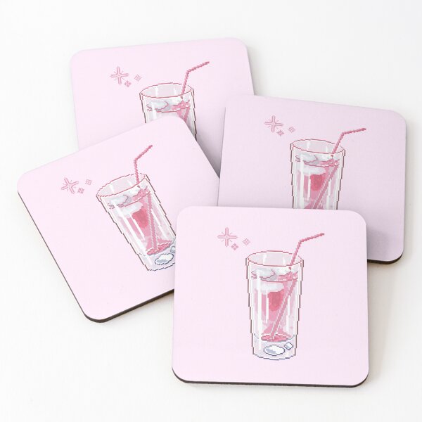 Item preview, Kawaii Pixel Pink Drink designed and sold by JKawaiiCo.