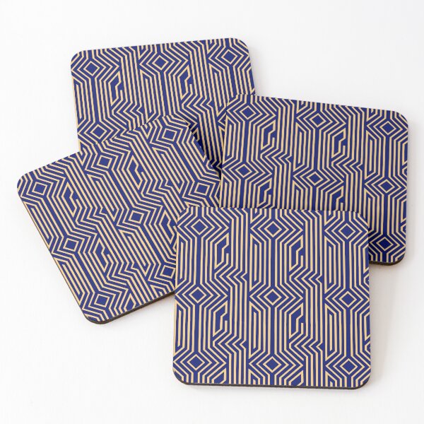 Item preview, Art Deco in Gold and Navy - Seamless Pattern designed and sold by Retro Art Factory.