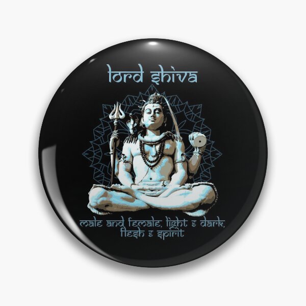 Item preview, Lord Shiva, Male & Female, Light & Dark, Flesh & Spirit, Hindu God, Hindu Proverb, Hindu Gift  designed and sold by Proverbial Wisdom Design.
