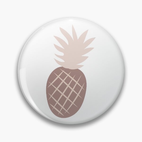 Item preview, Boho Aesthetic Pineapple Beige Monochrome White Background designed and sold by DesignLabMedia.