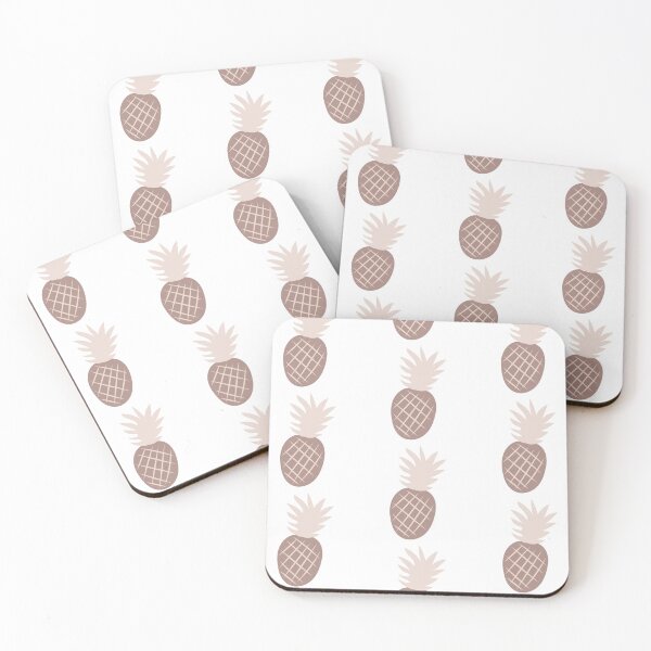 Item preview, Boho Aesthetic Pineapple Beige Monochrome White Background designed and sold by DesignLabMedia.