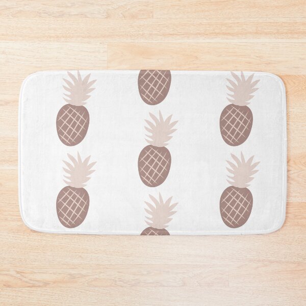 Item preview, Boho Aesthetic Pineapple Beige Monochrome White Background designed and sold by DesignLabMedia.