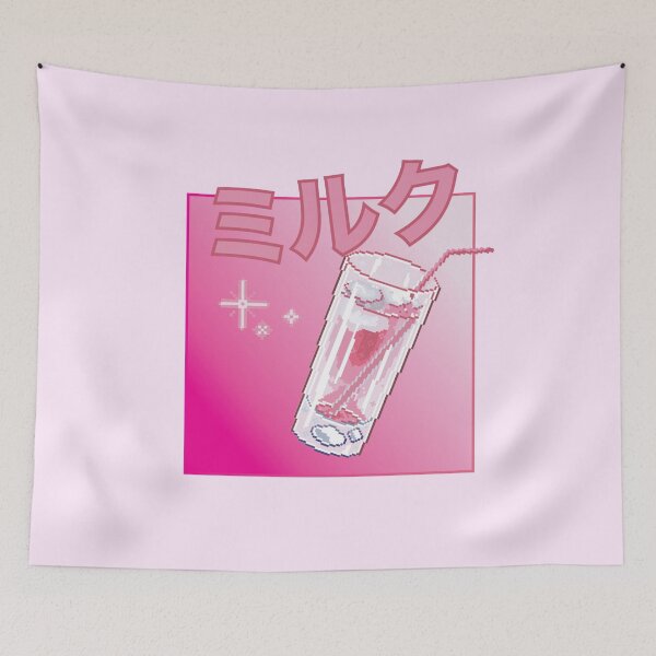 Item preview, Pink Ichigo Kawaii Pixel Pink Drink designed and sold by JKawaiiCo.