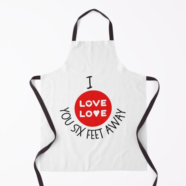 Item preview, I Love You Six Feet Away designed and sold by SportyDogShop.