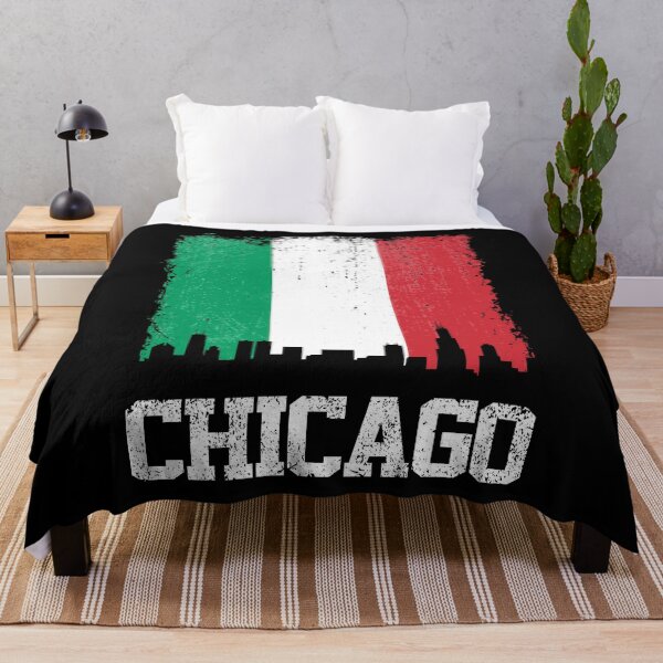 Item preview, Vintage Chicago Italian Flag Skyline Pride designed and sold by pixeljamz.