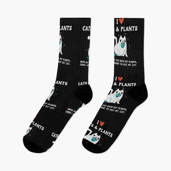 Item preview, I Love Cats and Plants - Until My Cat Eats My Plants designed and sold by SeaAndLight.