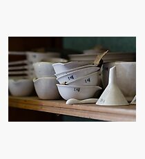 Abandoned Science Lab Porcelain Testing Equipment Photographic Print