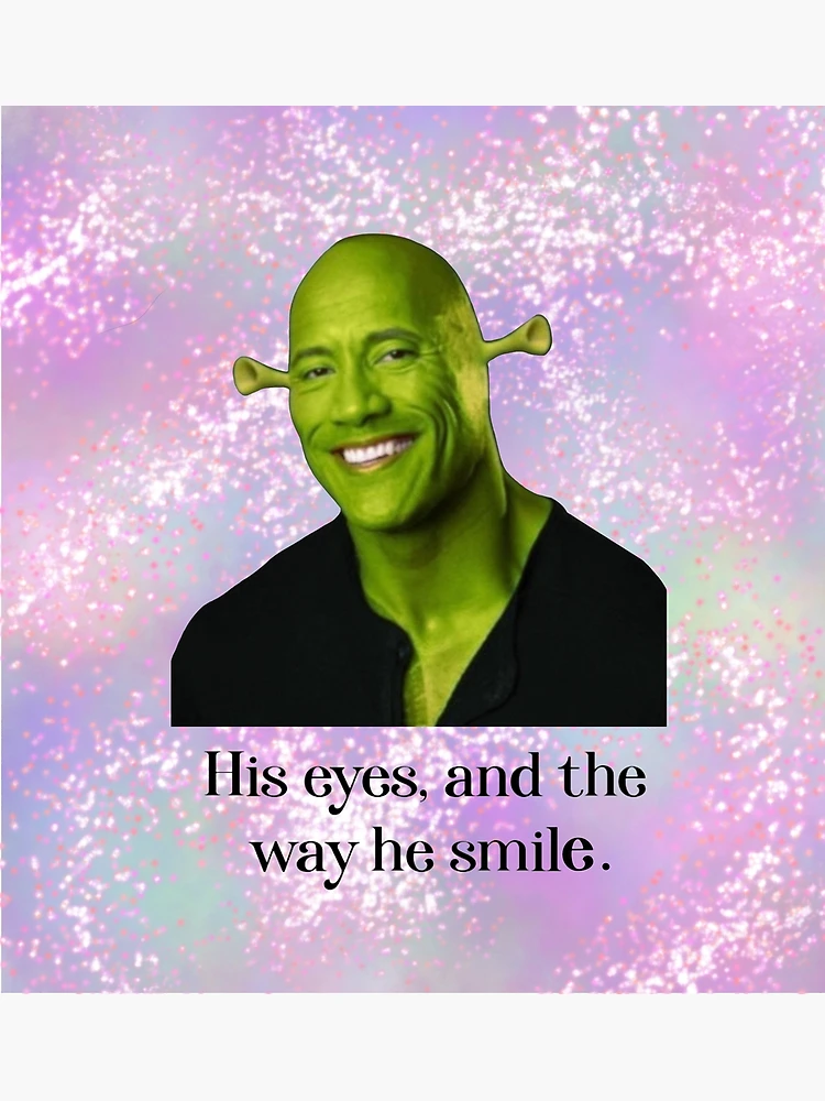 The Rock Shrek - Shrock - Meme Dwayne Johnson