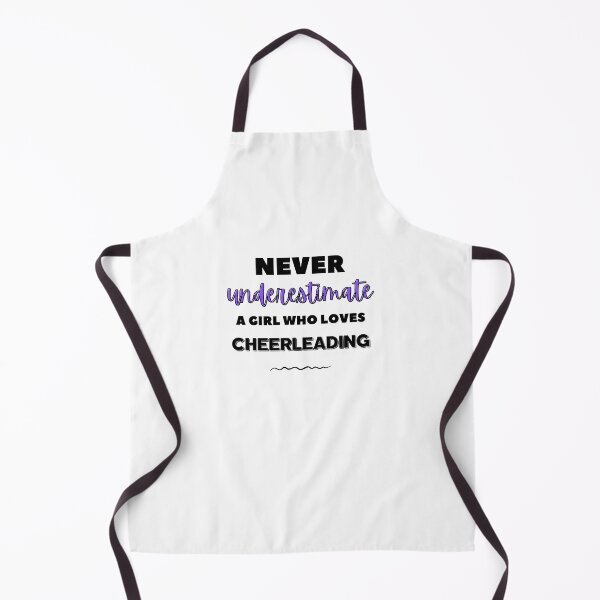 Item preview, Never underestimate a girl who loves cheerleading designed and sold by TheGreenGoat.