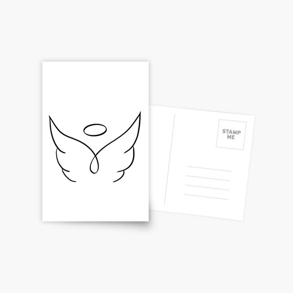 Item preview, halo and wings minimal designed and sold by samar-n.