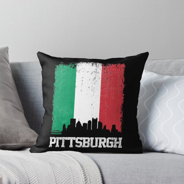 Item preview, Vintage Pittsburgh Italian Flag Skyline Pride designed and sold by pixeljamz.
