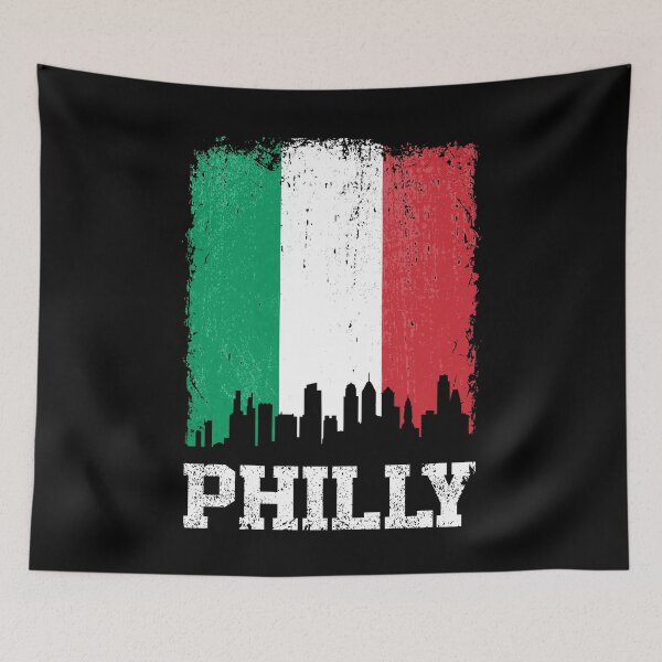 Item preview, Vintage Philadelphia Italian Flag Philly Skyline Pride designed and sold by pixeljamz.