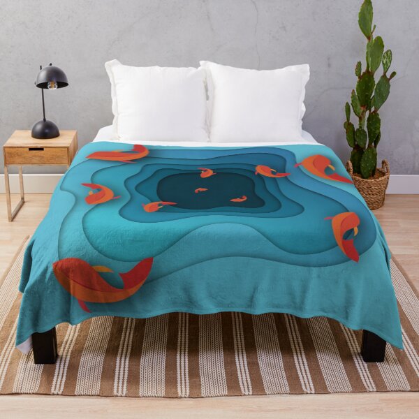 Item preview, Pond of Goldfish designed and sold by ArtEntwined.