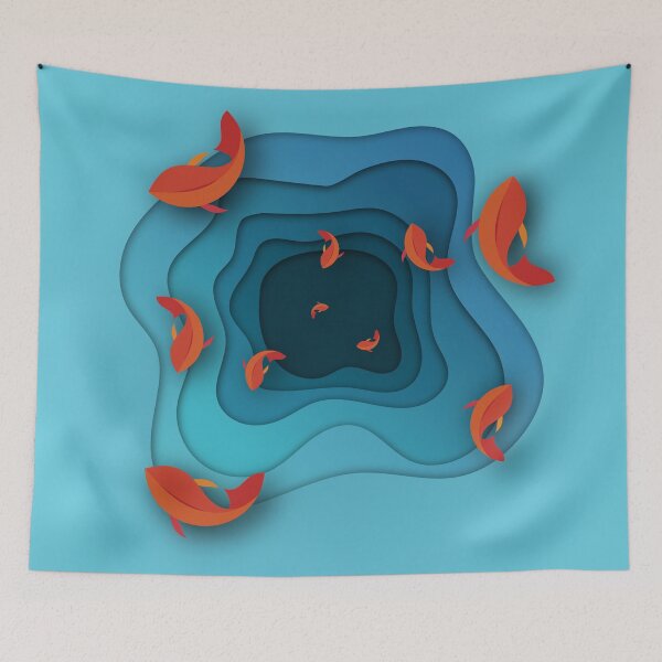 Item preview, Pond of Goldfish designed and sold by ArtEntwined.