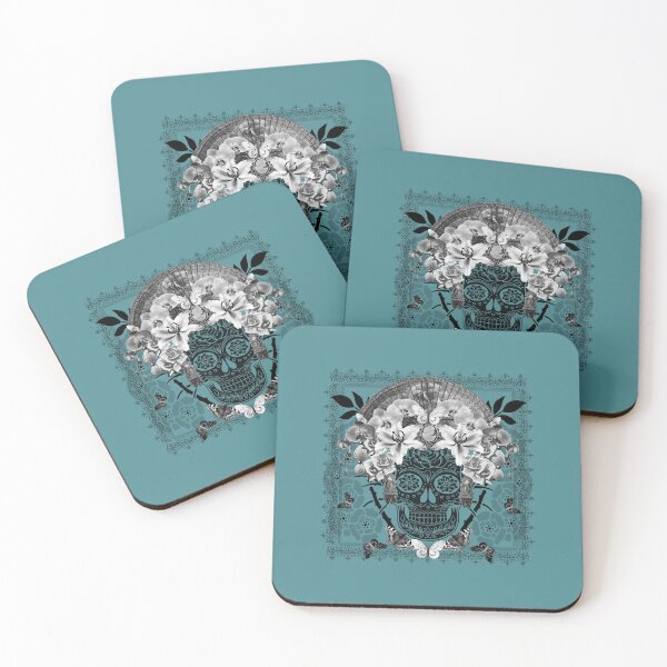 Item preview, calavera / dia de los muertos in bloom designed and sold by Petitelulu.