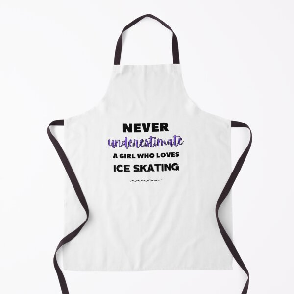 Item preview, Never underestimate a girl who loves ice skating designed and sold by TheGreenGoat.