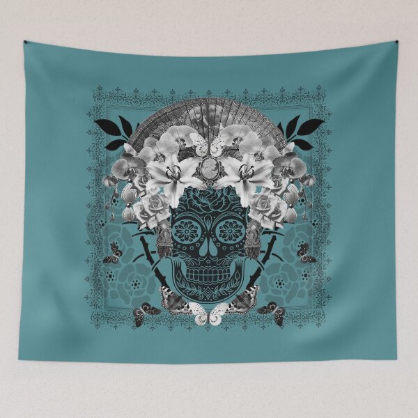 Item preview, calavera / dia de los muertos in bloom designed and sold by Petitelulu.