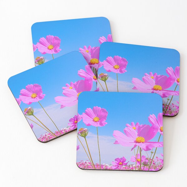 Item preview, Field of Pink Pansies In Blue Sky designed and sold by MamaSweetea.