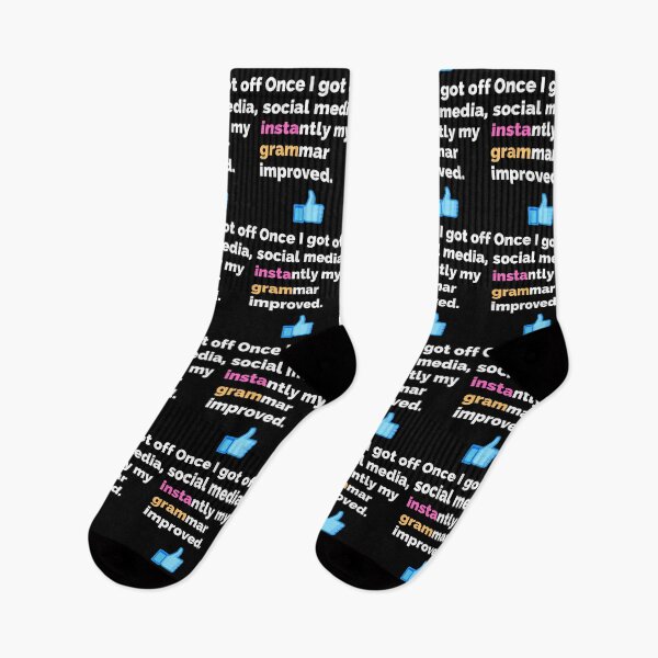 Item preview, Get Off Social Media and Improve Grammar designed and sold by WhimsicaliTee.