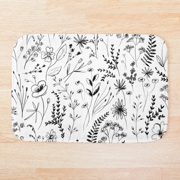 Item preview, Wildflowers Garden - White designed and sold by Anis Illustration.