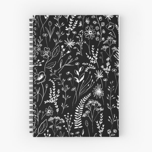 Item preview, Wildflowers Garden - Black designed and sold by Anis Illustration.