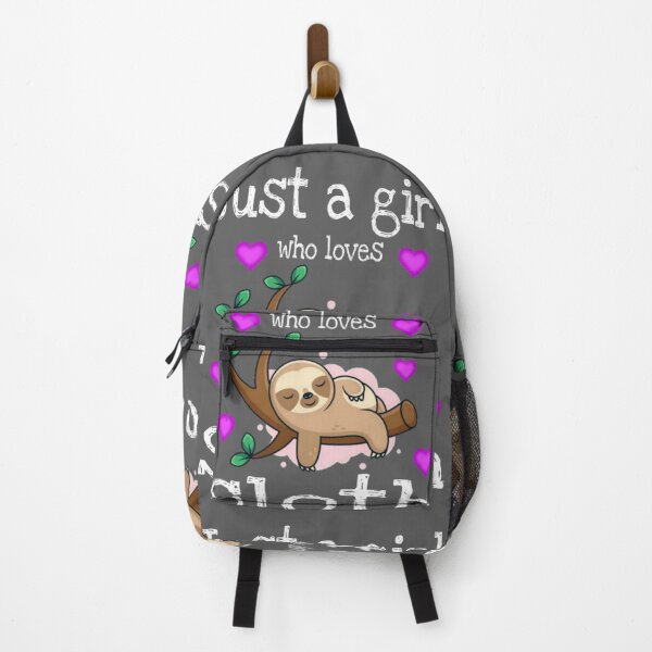 Item preview, Just a girl who loves sloths t-shirt, just a girl who loves sloths mask, just a girl who loves sloths mug, funny sloth gifts for girls, funny sloth phone cases, funny sloth shirts for women    designed and sold by Poussyarts.