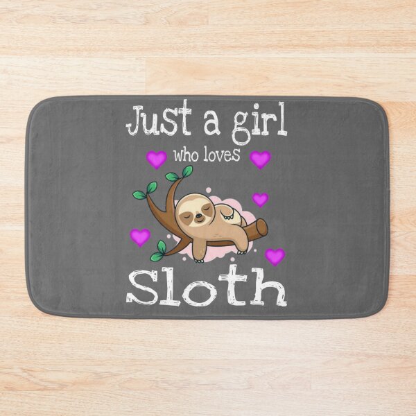 Item preview, Just a girl who loves sloths t-shirt, just a girl who loves sloths mask, just a girl who loves sloths mug, funny sloth gifts for girls, funny sloth phone cases, funny sloth shirts for women    designed and sold by Poussyarts.