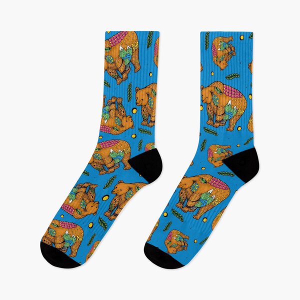 Item preview, OG Mountain Bear on Blue designed and sold by Artbybrittneyk.