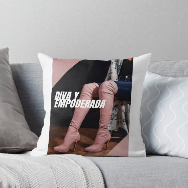 Item preview, Phrase Diva and empowered in the image of a woman in rosewood boots designed and sold by chicsignzodiac.