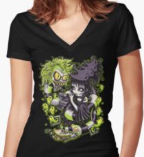 Strange and Unusual Women's Fitted V-Neck T-Shirt