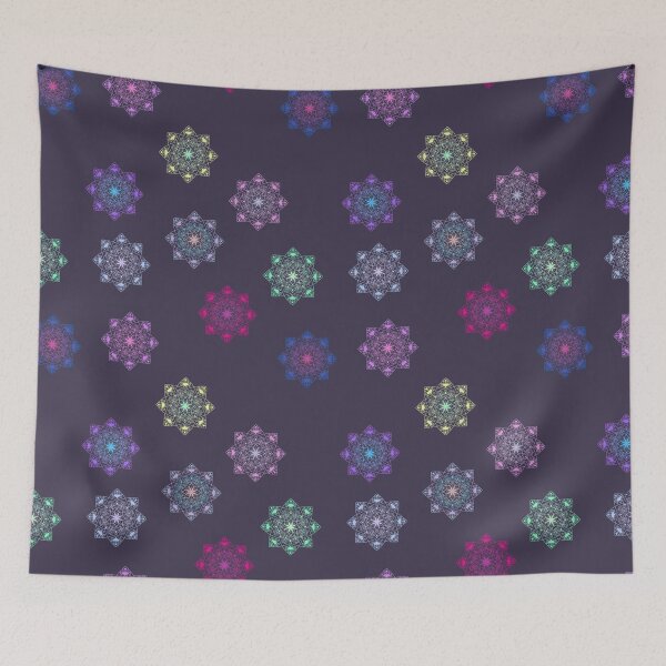 Item preview, Colorful mandala design with flowers and heart pattern designed and sold by Blackvz.