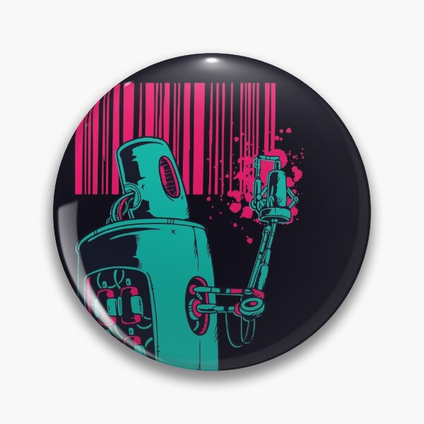 Item preview, Robot Graffiti Illustration designed and sold by SLAG-Creative.