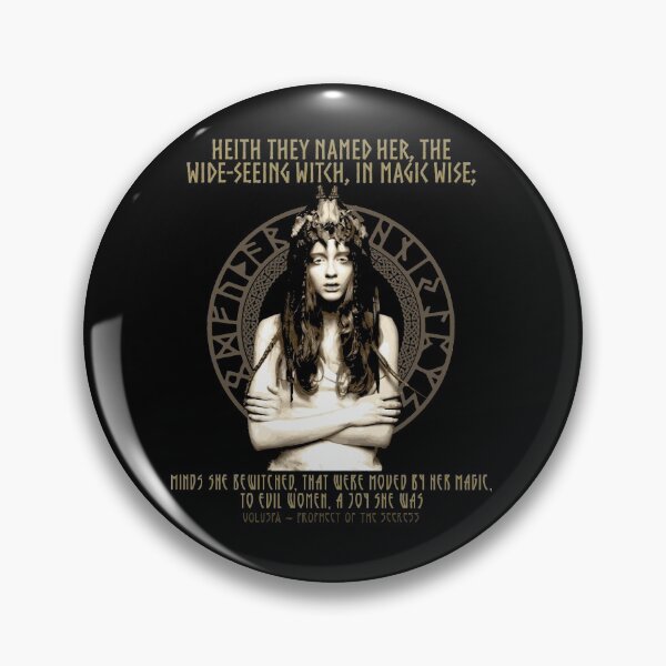 Item preview, Heith They Named Her, the Wide-Seeing Witch, in Magick Wise, Norse Proverb, Vikings, Shield Maiden, Viking Gift designed and sold by Proverbial Wisdom Design.