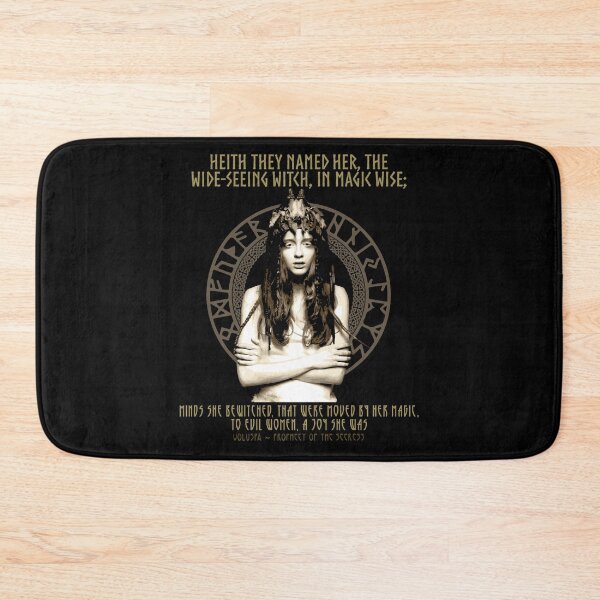 Item preview, Heith They Named Her, the Wide-Seeing Witch, in Magick Wise, Norse Proverb, Vikings, Shield Maiden, Viking Gift designed and sold by Proverbial Wisdom Design.