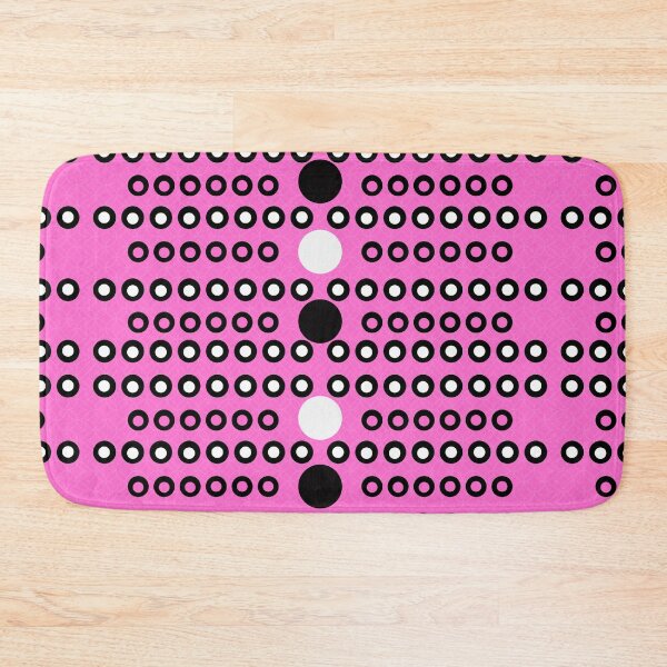 Item preview, Unique Pink, black and white circle design designed and sold by seelya83.