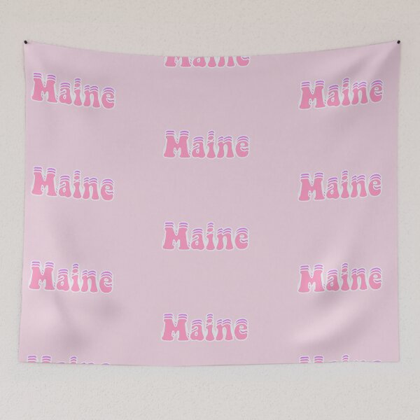 Item preview, Retro Maine - Pink designed and sold by PlumAdorable.