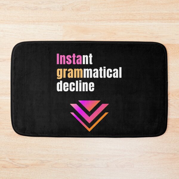 Item preview, Instant Grammatical Decline Chevron designed and sold by WhimsicaliTee.