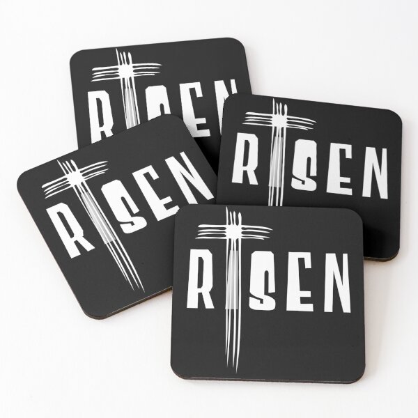 Item preview, Risen. Jesus is Risen - Christian Cross designed and sold by TheKingdomAttic.