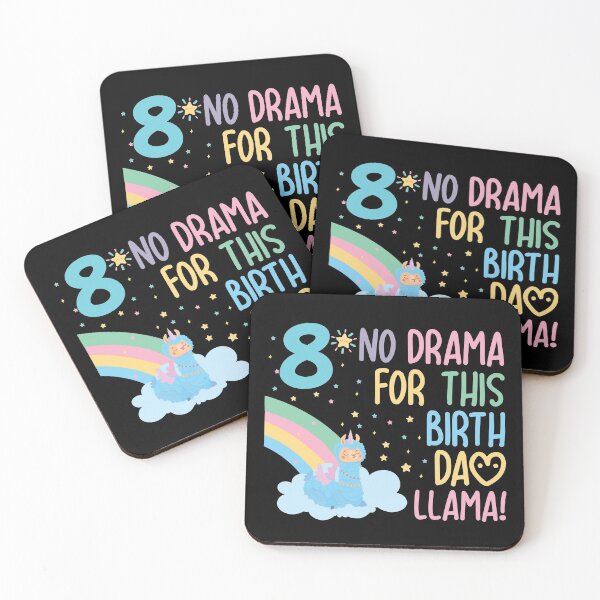 Item preview, Kids 8 Year Old 8th Llama Birthday Party No Drama Birthday Llama designed and sold by TheMattDesigns.