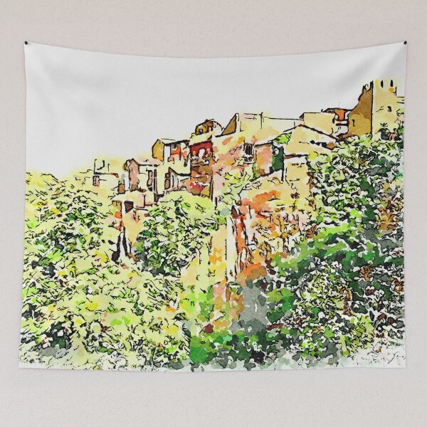 Item preview, Barbarano Romano: landscape with village on the rock designed and sold by Giuseppe Cocco.