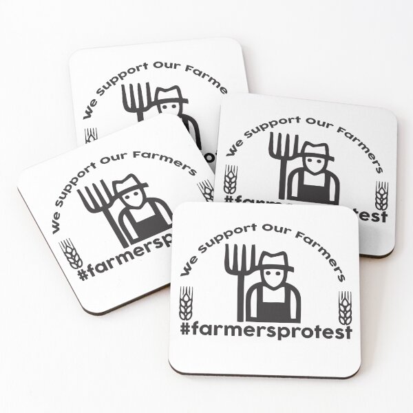 Item preview, Kisan Support Farmers  designed and sold by Mooostickers.