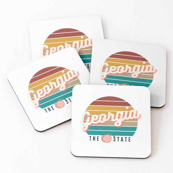 Item preview, Georgia The Peach State Retro Sunset Deisgn designed and sold by adriana-holmes.